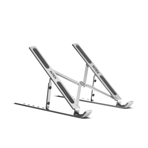 Intex Laptop Stand |  7 Adjustable Height Levels  (Metal & Silicone)